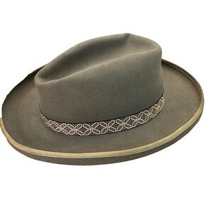 Stetson 3X Beaver Gambler pencil roll Eddie Bauer cowboy hat western